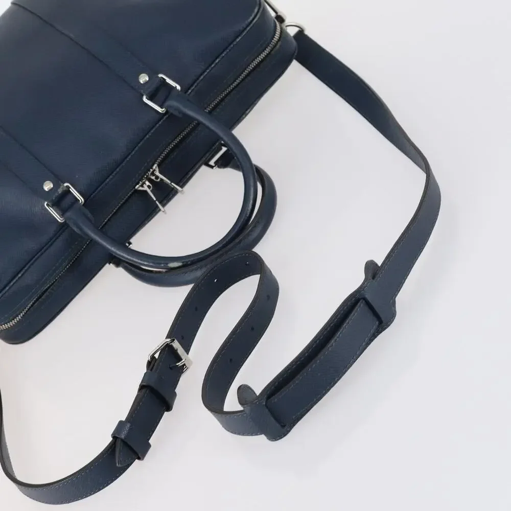 Louis Vuitton Taiga Porte Documents Voyage PM Bag Blue